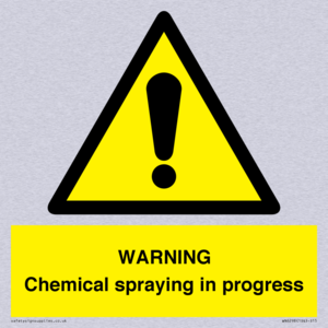 WARNING Chemical spraying in progress